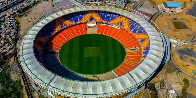 Ahmedabad Narendra Modi Stadium Aerial View