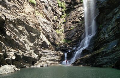 Arishina Gundi Falls View Kollur Travel Places