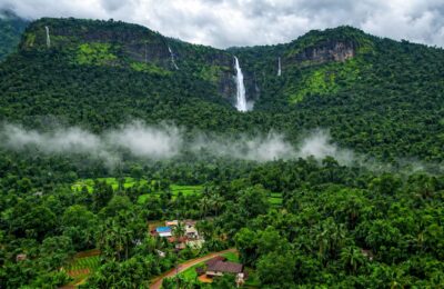Belkal Theertha Falls Mist Mountain Valley View Mudoor Travel Places