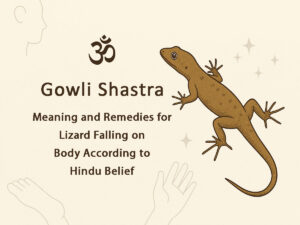 Read more about the article Gowli Shastra: Meaning and Remedies for Lizard Falling on Body According to Hindu Belief