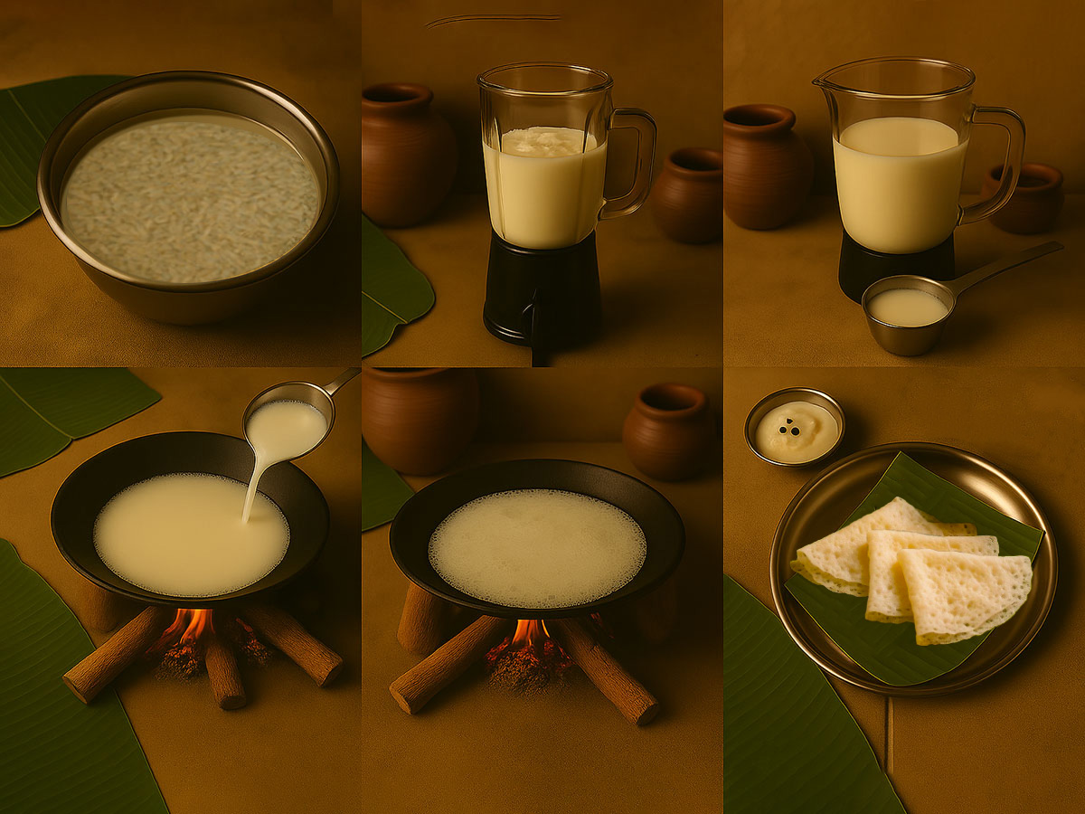 Step-by-step Neer Dose preparation collage