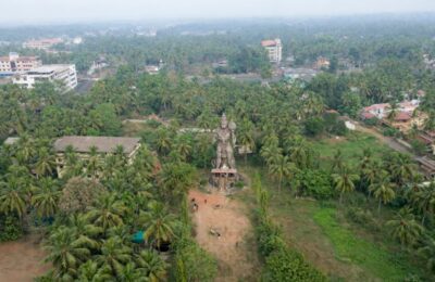 Prasanna Anjaneya Temple 80ft Aerial View Kundapura Travel Places