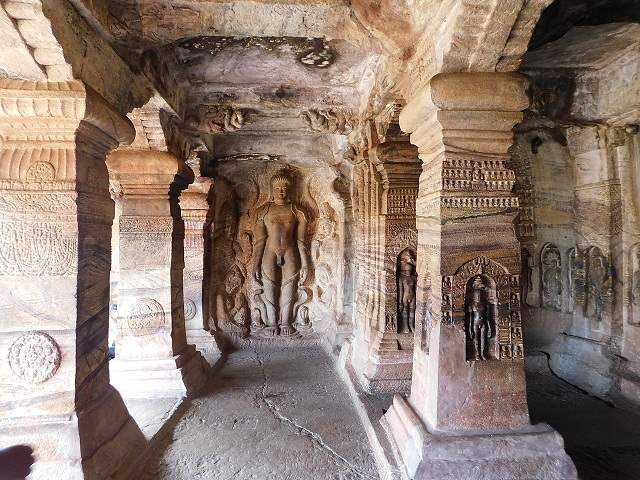 Sculpture Bahubali Cave 4 Badami Cave Temple