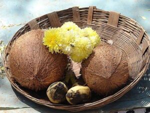 ದೇವರ ನೈವೇದ್ಯ ಬಾಳೆಹಣ್ಣು ತೆಂಗಿನಕಾಯಿ